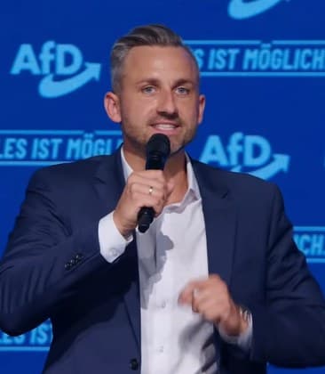 Ulrich Siegmund bei einer öffentlichen AfD-Veranstaltung, 2026.